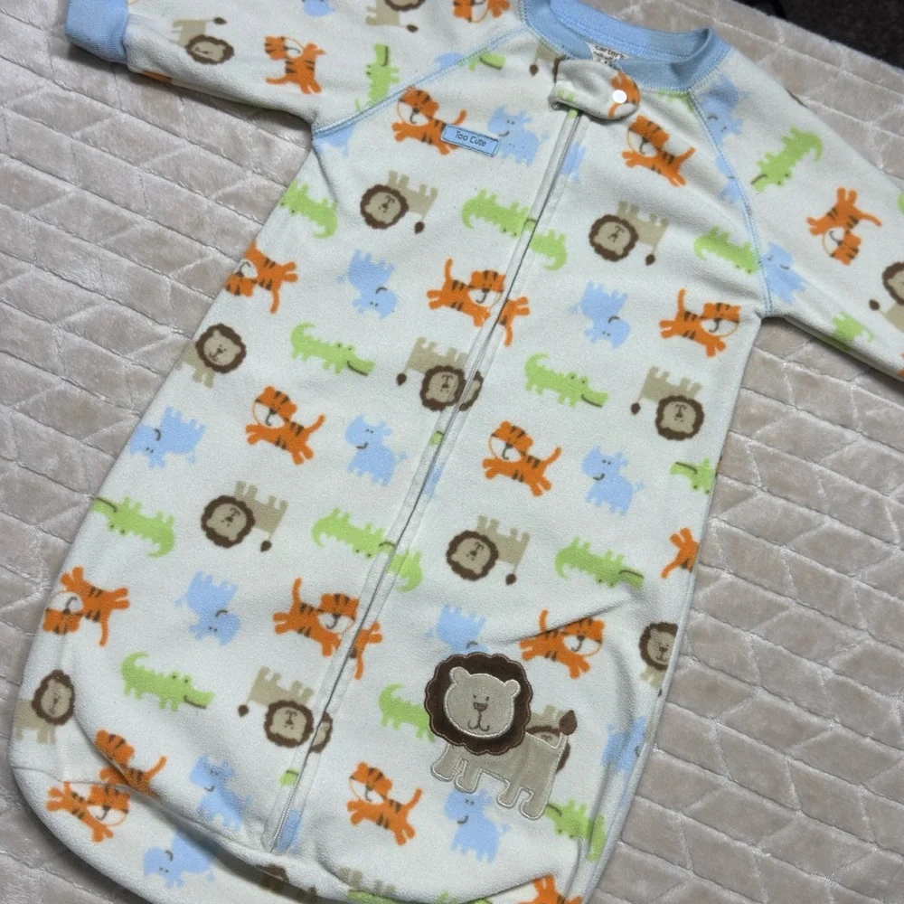 Carter's | Safari Print Baby Fleece Sleep Sack | 0-9M